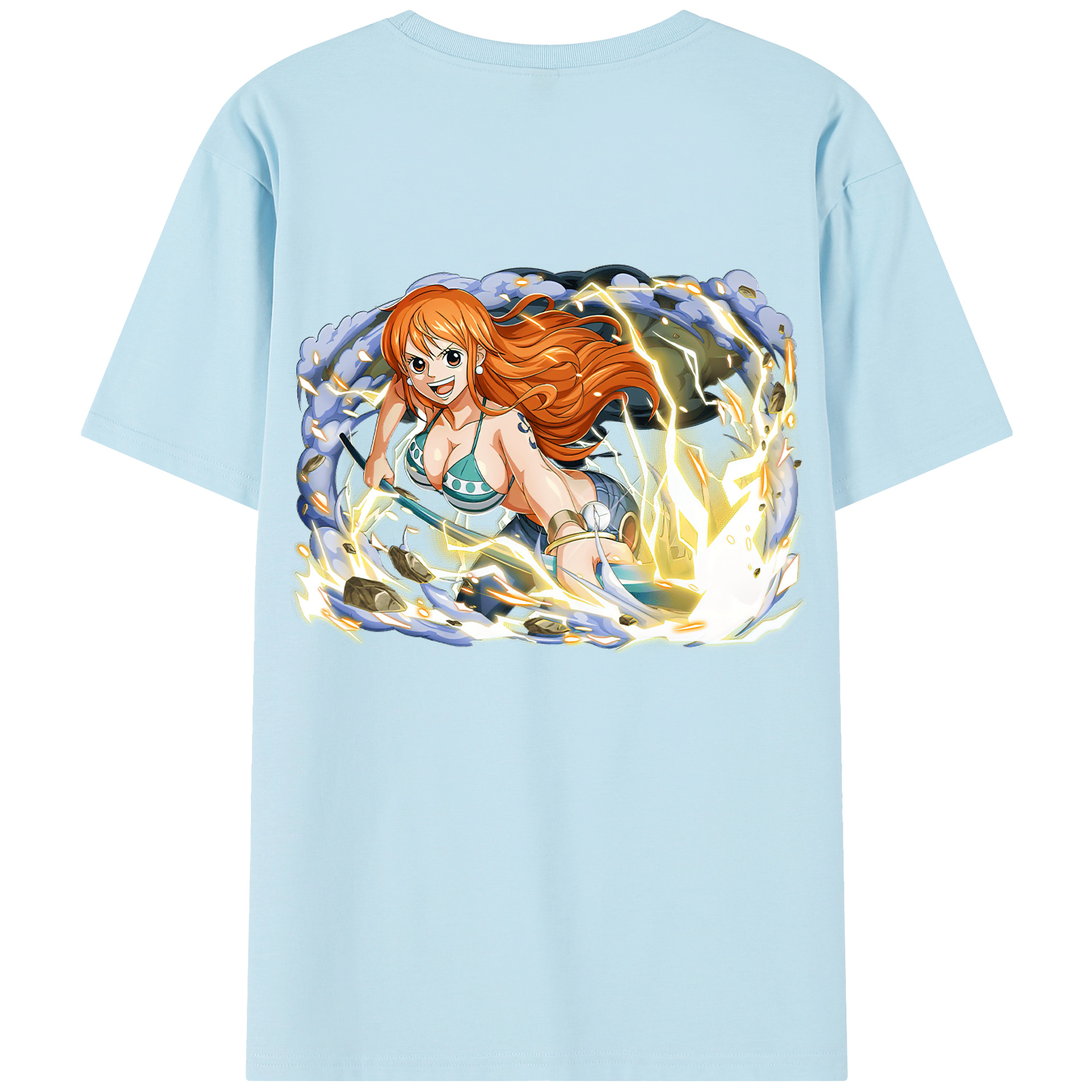 ワンピース ナミ ONE PIECE Nami 綿100％半袖Tシャツ（背面プリント）